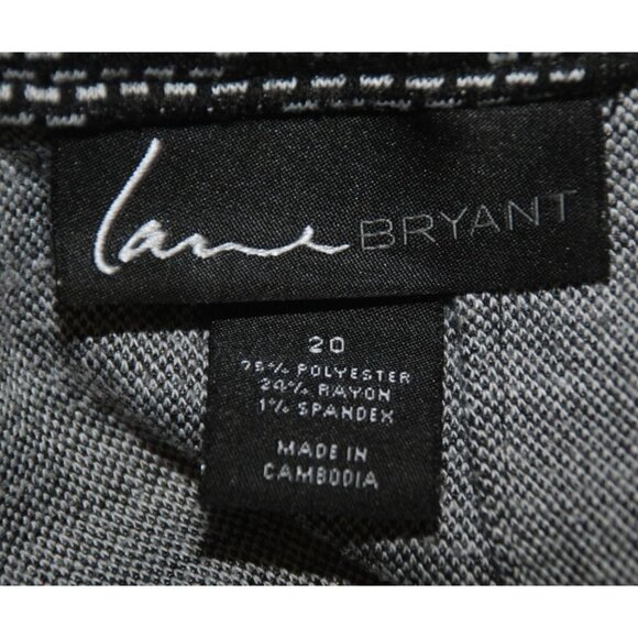 Lane Bryant Black & White Plus Size 20W Pencil Skirt Academia Career - Picture 6 of 6